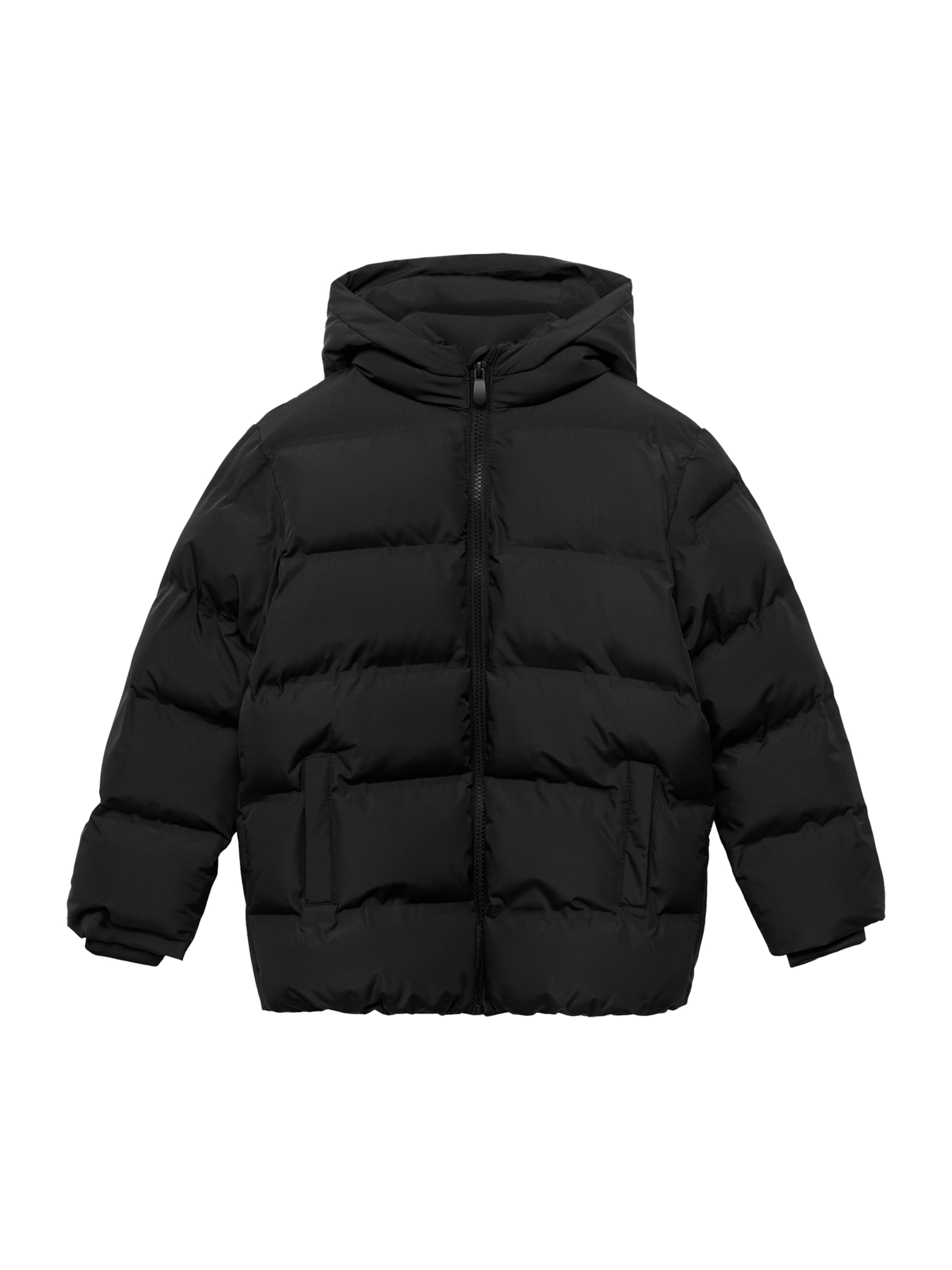 Geacă de iarnă 'Africa' de la MANGO KIDS pe negru: față