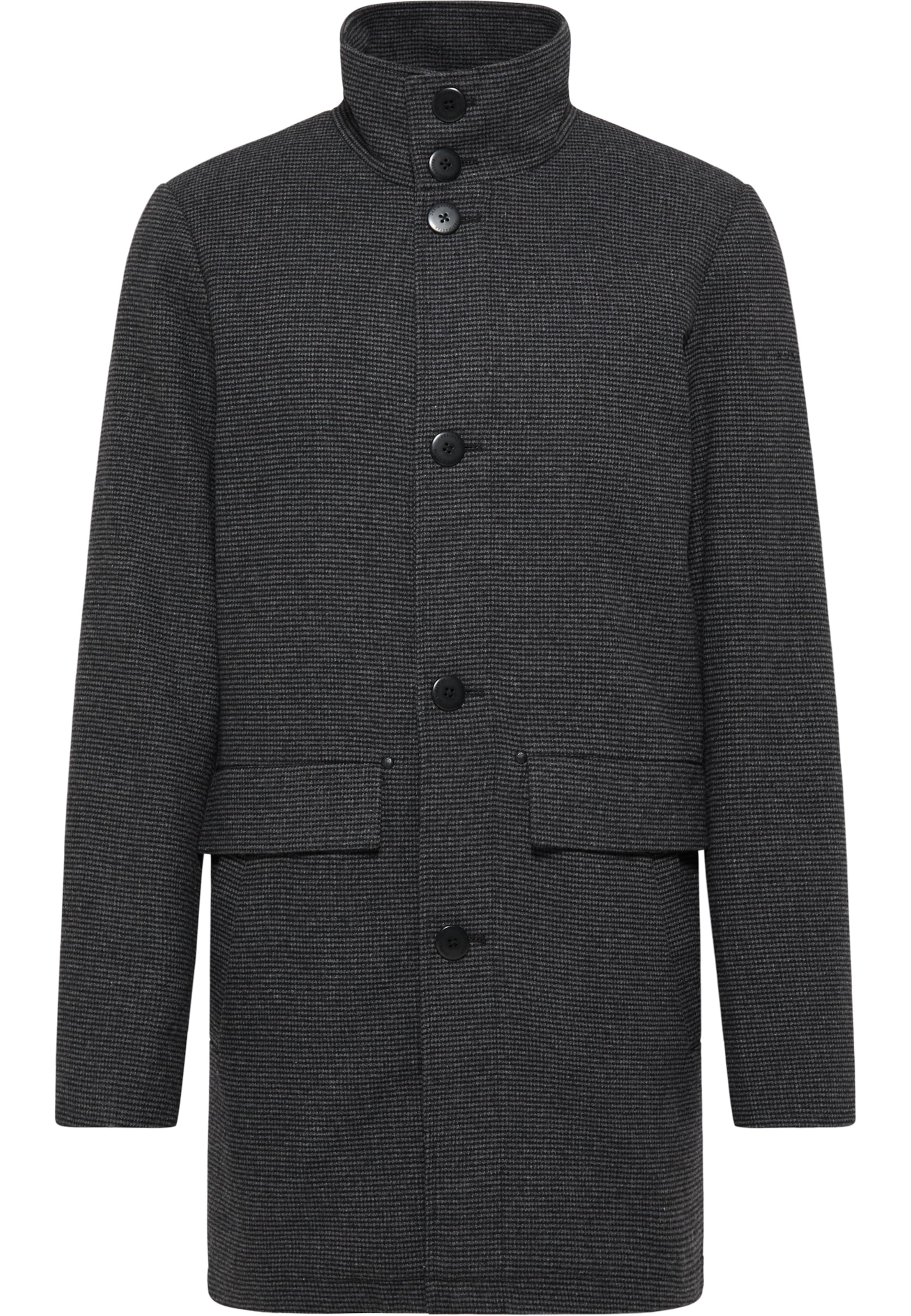 DreiMaster Klassik Prechodný kabát - Sivá: predná strana