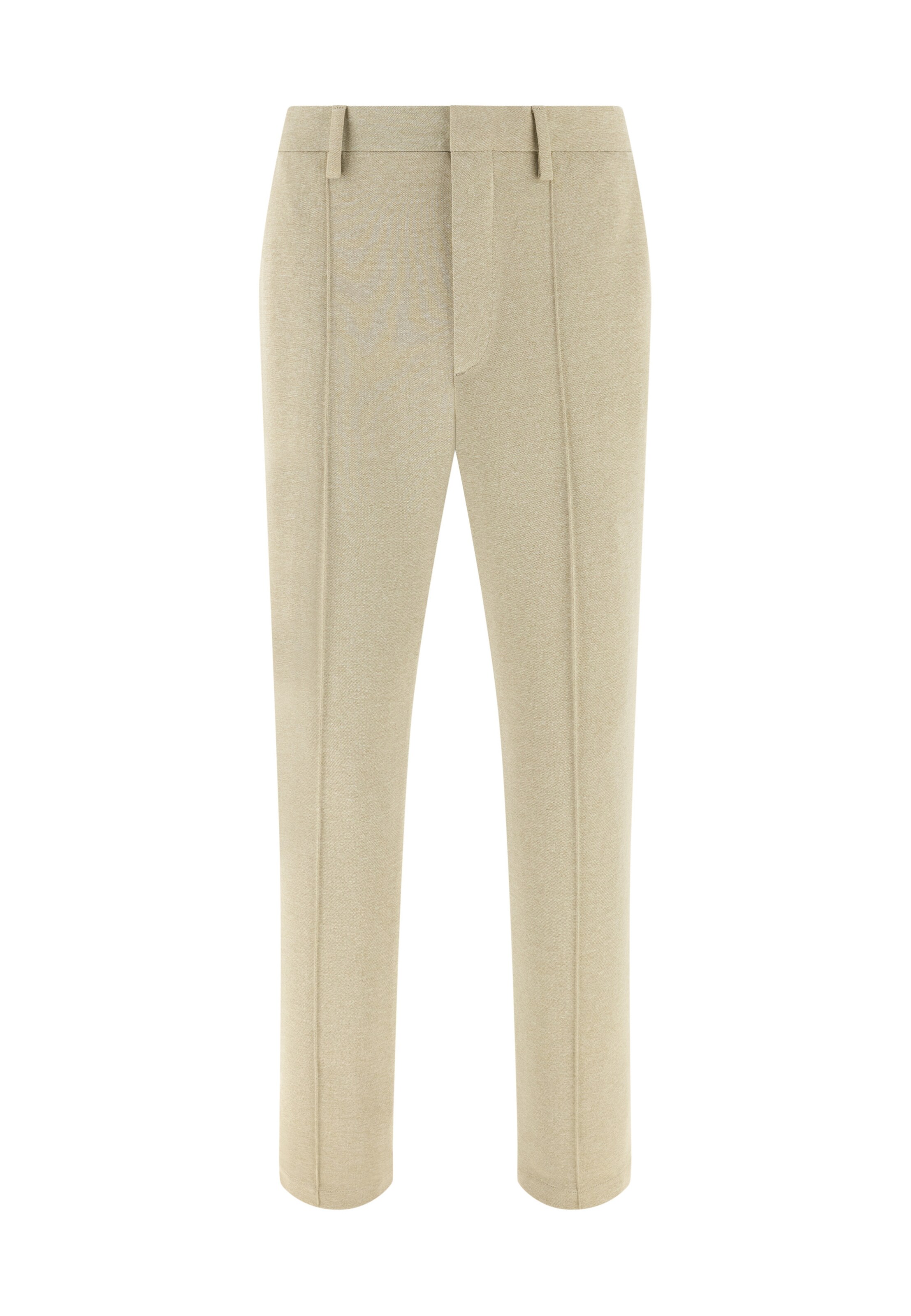 Coupe slim Pantalon Boggi Milano en beige : devant