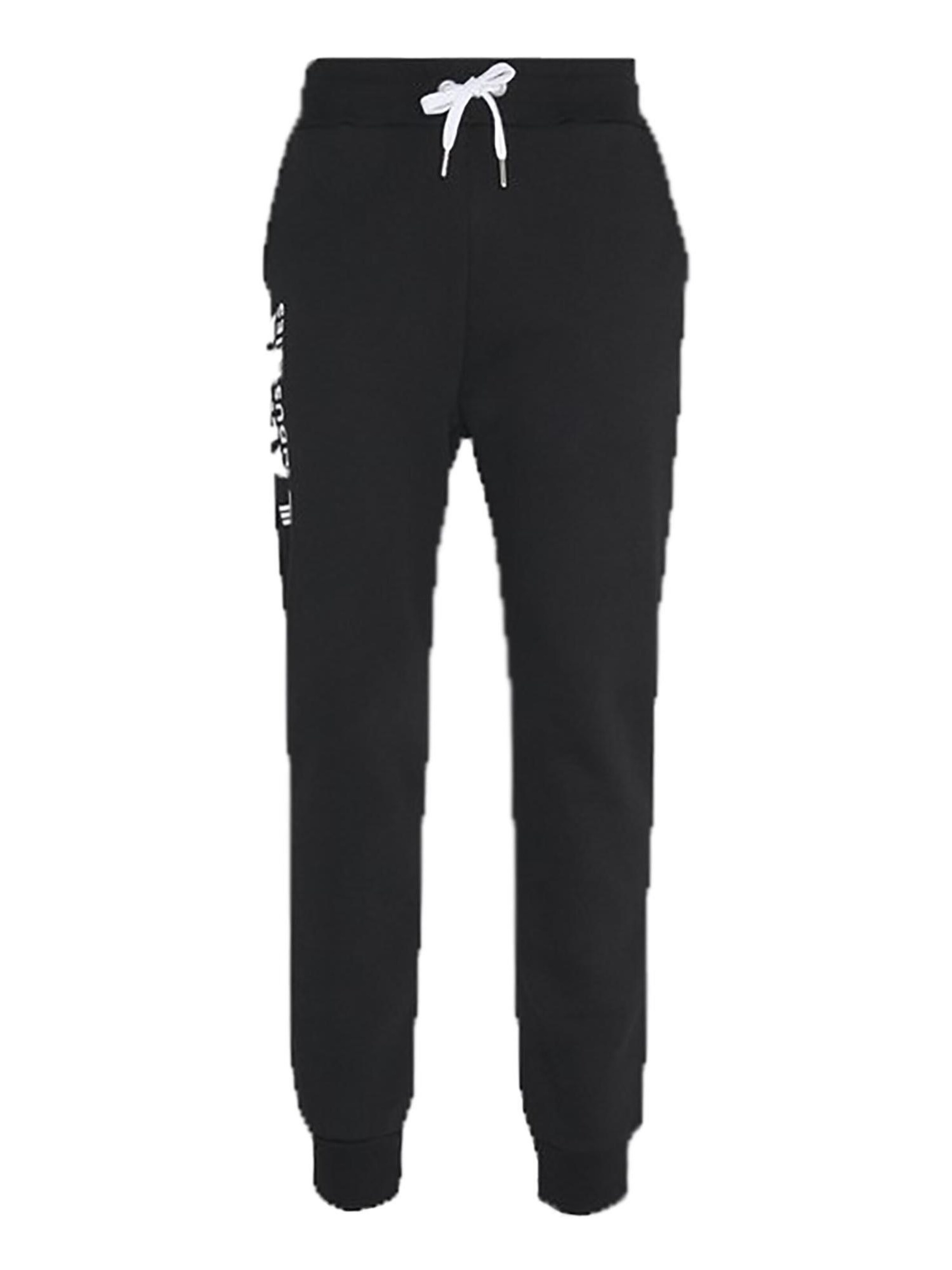 ALPHA INDUSTRIES Regular Pants 'Basic AI' in Black: front