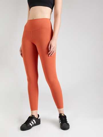 Yvette Sports - Skinny Calças de desporto 'Merle' em laranja: frente