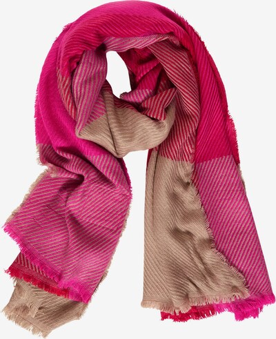 STREET ONE Schal in beige / pink / rot, Produktansicht