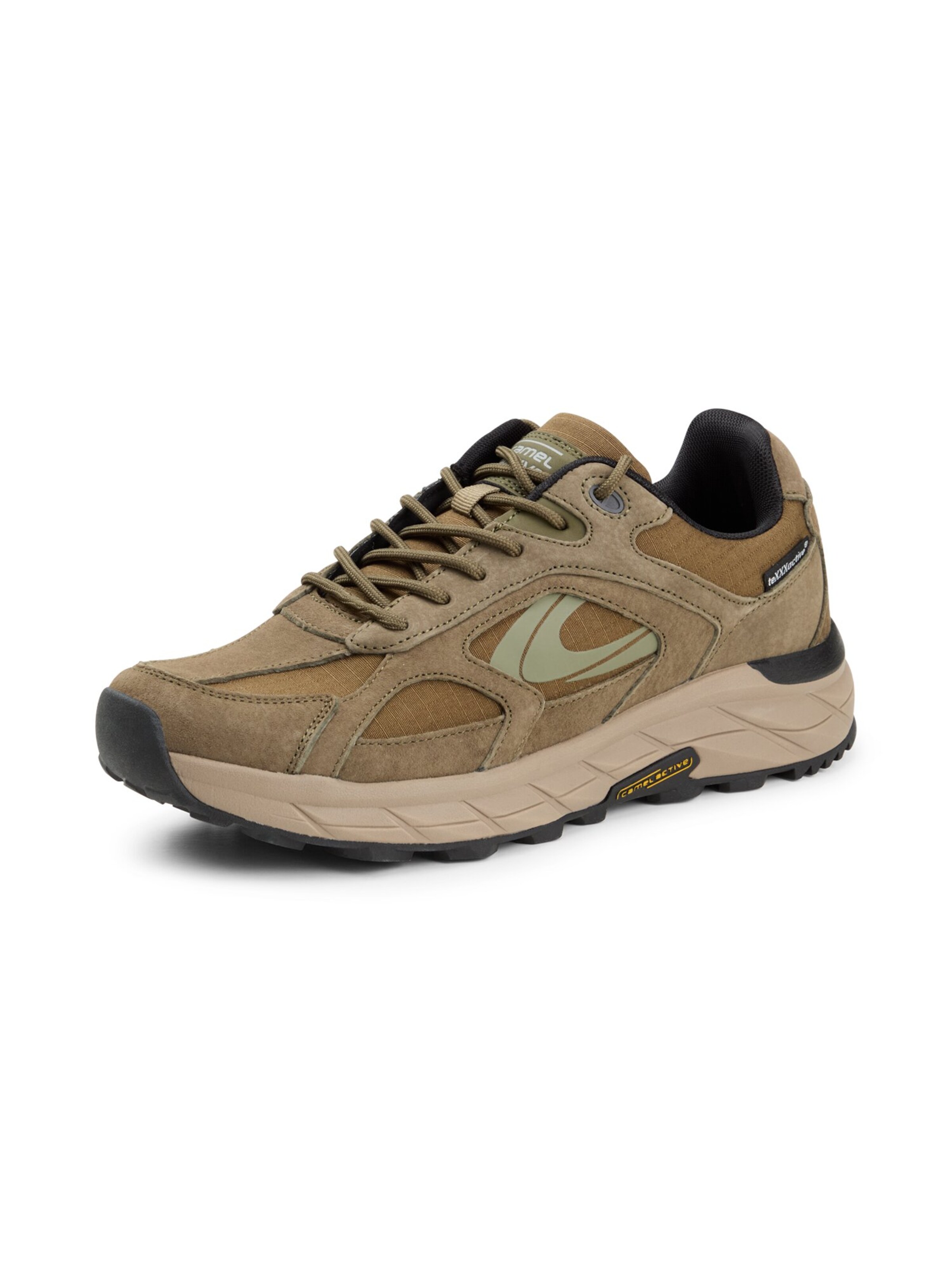 CAMEL ACTIVE teXXXactive® Sneaker aus Nubukleder in Braun: Vorderseite