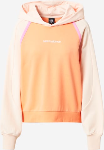 new balance Sweatshirt in Oranje: voorkant
