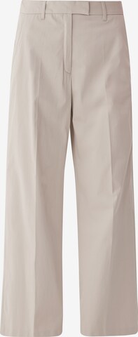 Wide Leg Pantalon à plis s.Oliver BLACK LABEL en beige : devant