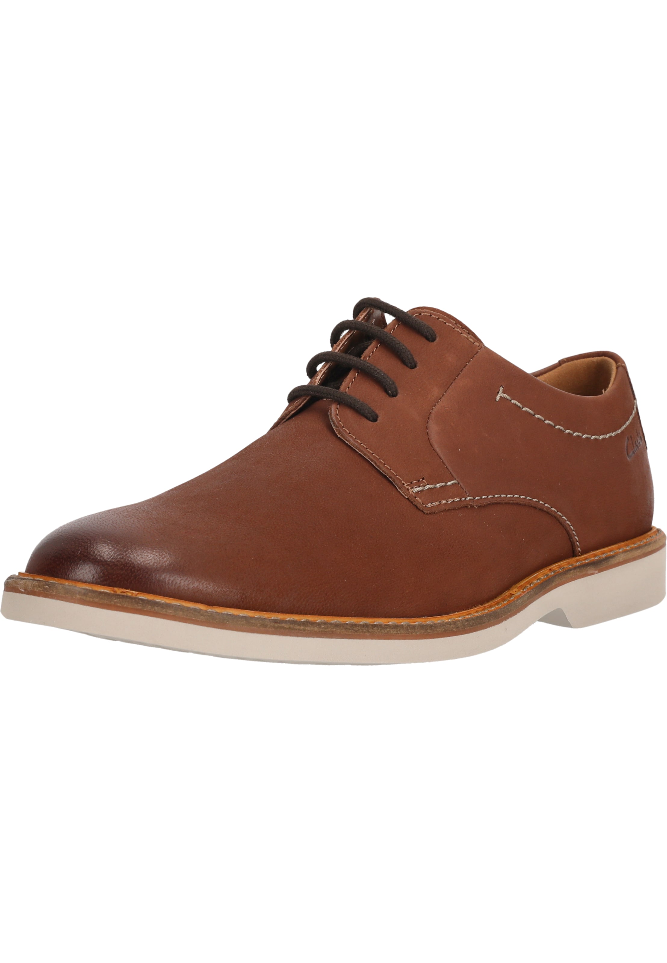CLARKS Anzugschuh 'Atticus LTLace' in Braun: Vorderseite
