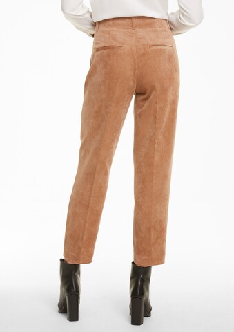 COMMA Regular Pantalon in Bruin