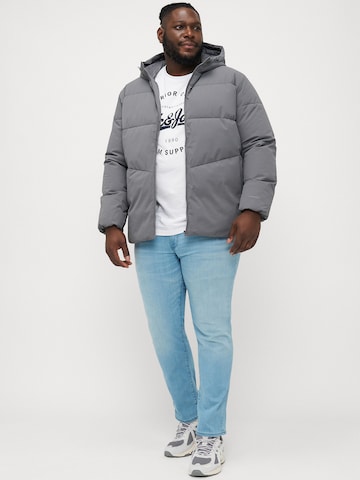 Veste d’hiver 'JJGLOBAL' Jack & Jones Plus en gris