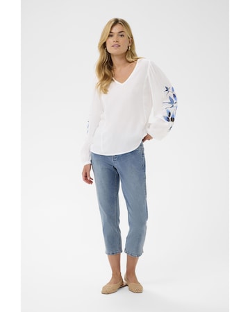 Cream Bluse 'CRFloriza' i hvid
