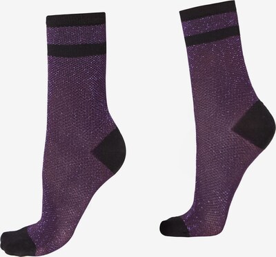 CALZEDONIA Socken in lilameliert / schwarz, Produktansicht