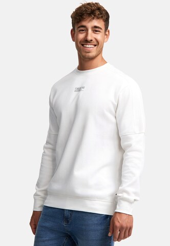 INDICODE JEANS Sweatshirt 'INCliver' in Wit