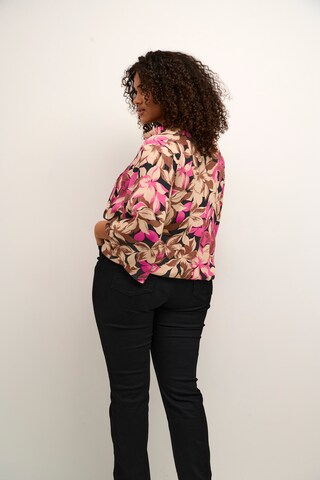 KAFFE CURVE Bluse 'Dory' i pink