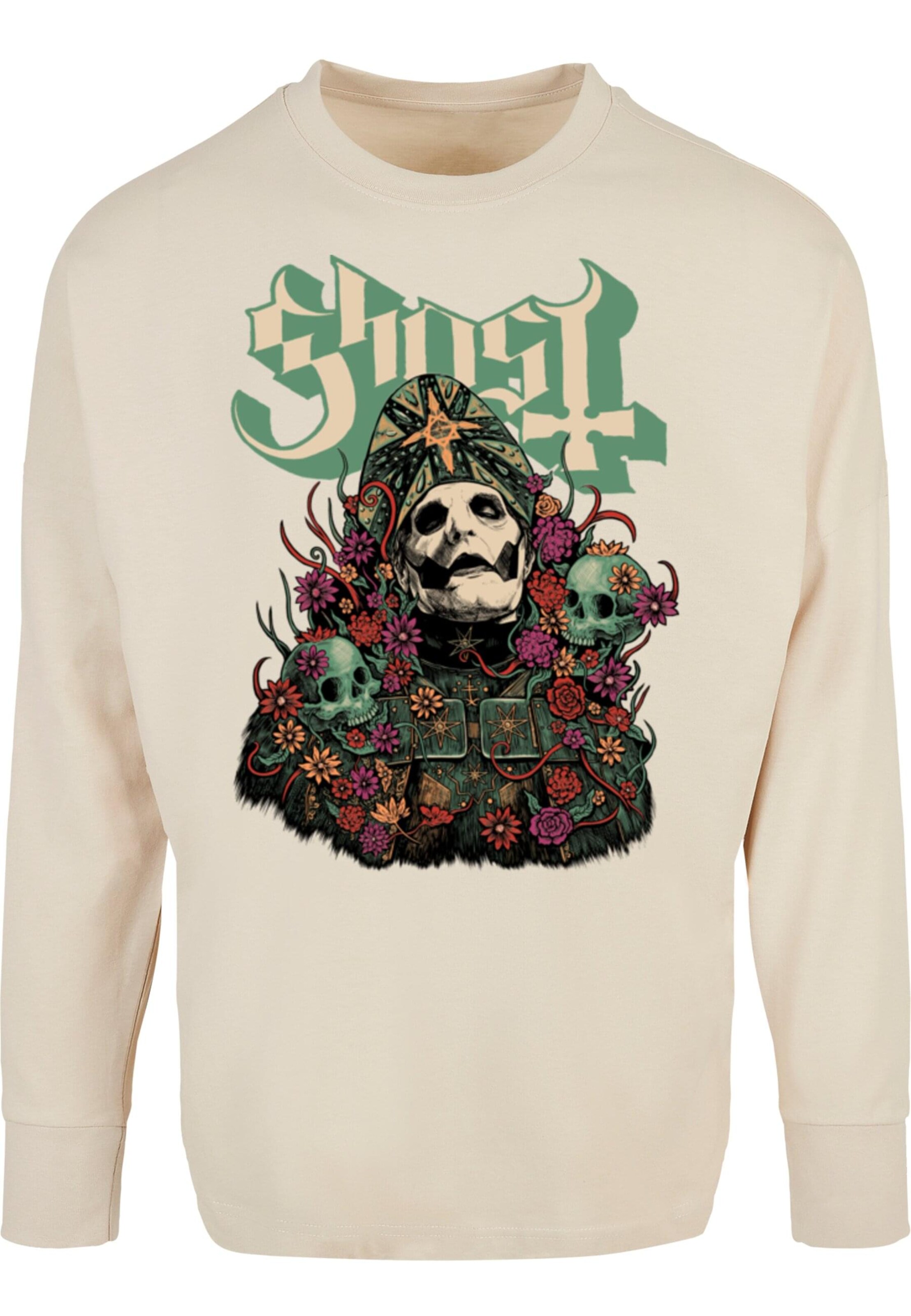 T-Shirt 'Ghost - Bliss' Merchcode en beige : devant