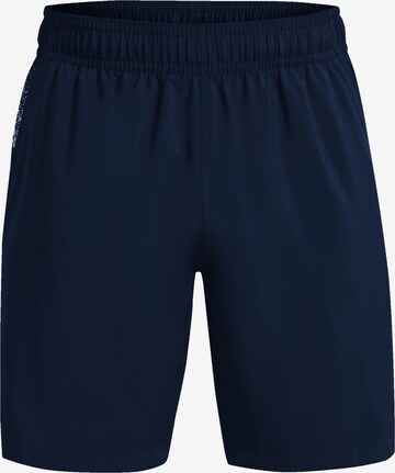 UNDER ARMOUR Workout Pants in Blue: front