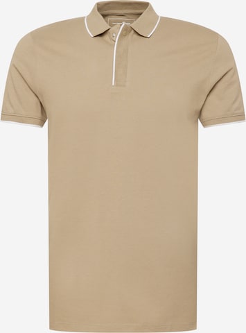 TOM TAILOR DENIM Poloshirt in Beige: predná strana