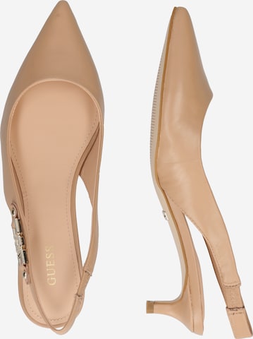 GUESS Pumps med slynger 'JEREN' i beige