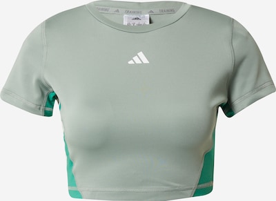 ADIDAS PERFORMANCE Sporta krekls, krāsa - piparmētru / nefrīta / balts, Preces skats