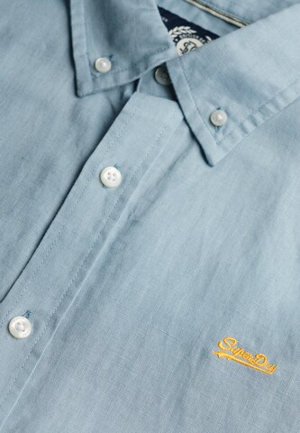 Superdry & Co Comfort Fit Hemd in Blau