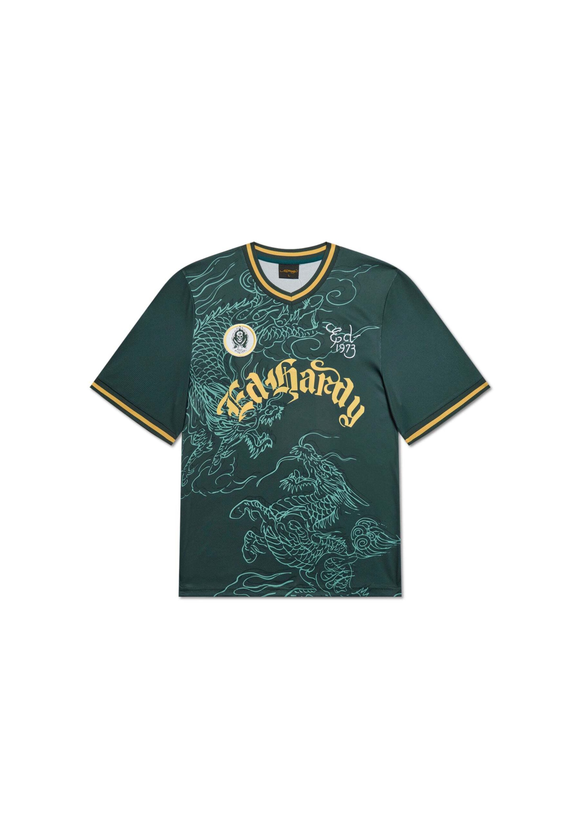 Maglietta di Ed Hardy in verde: frontale