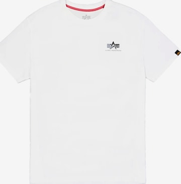 Maglietta 'Camo Print' di ALPHA INDUSTRIES in bianco: frontale