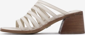 BRONX Sandalen met riem 'New-Delia' in Beige: voorkant