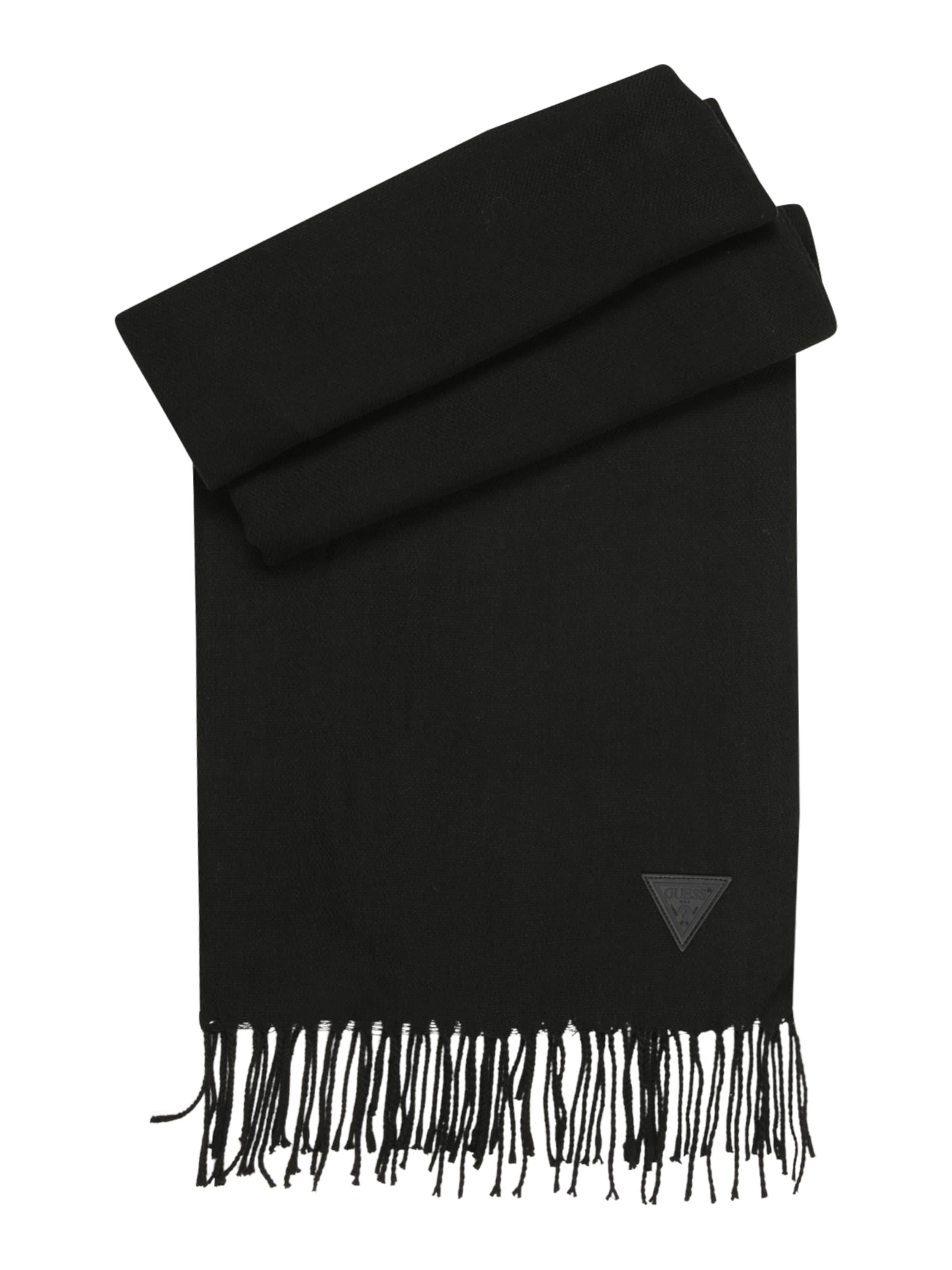 GUESS Šal 'Torino' | črna barva: sprednja stran