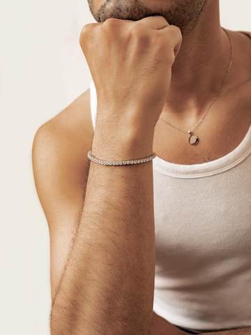 Hey Happiness - Pulsera 'Crystal Tennis' en plata