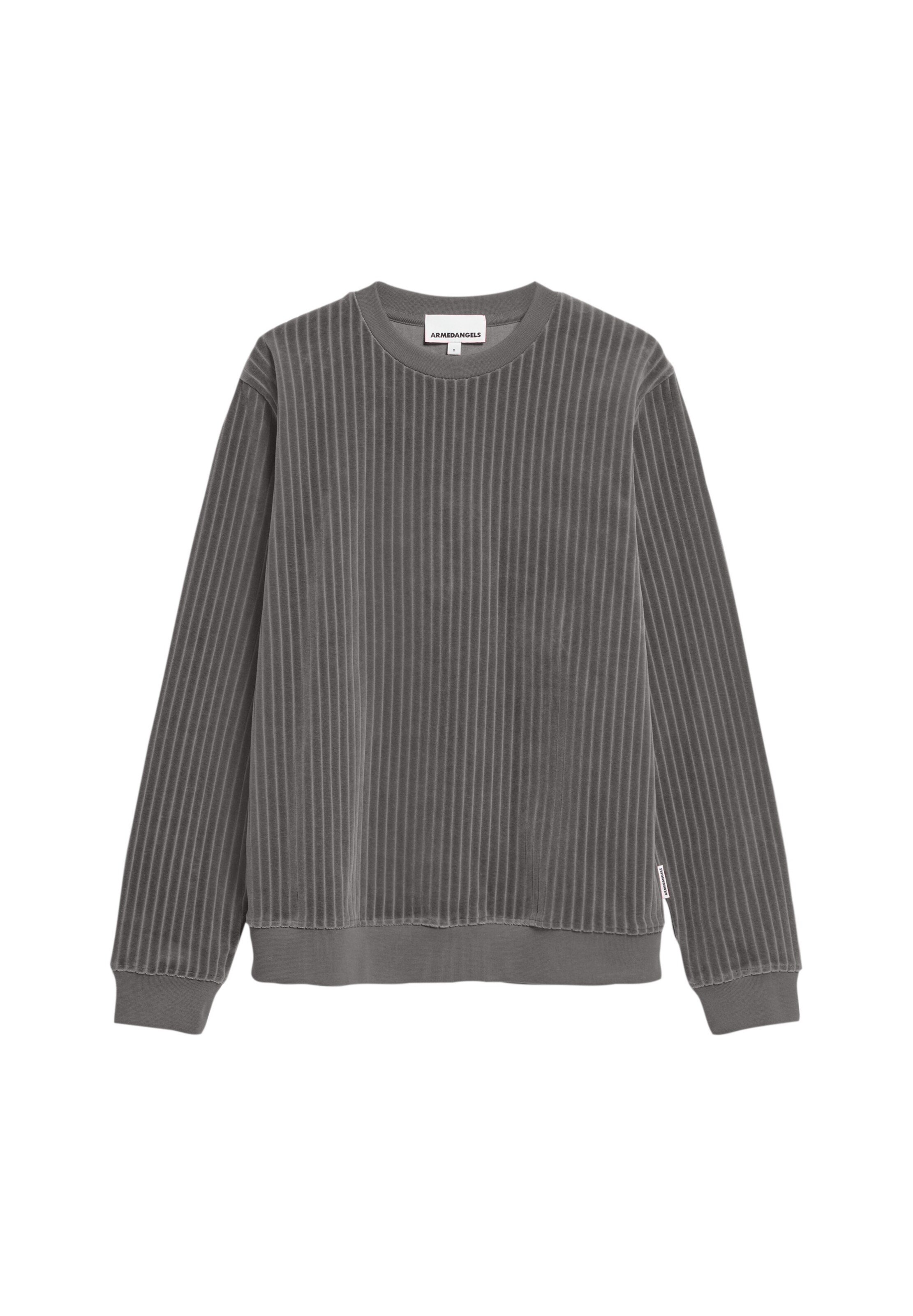 ARMEDANGELS Trui ' BENJAARO CORDUROY ' in Zwart: voorkant