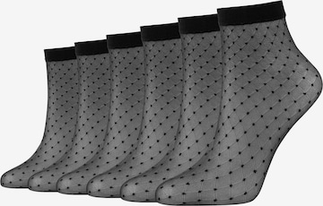 camano Socks in Black: front