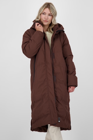 Manteau d’hiver 'JunaAK A' Alife and Kickin en marron : devant