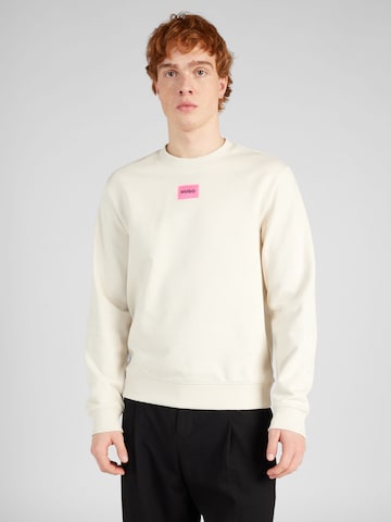 HUGO Red Sweatshirt 'Diragol' in White: front