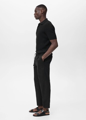 MANGO MAN Regular Hose 'Romelino' in Schwarz