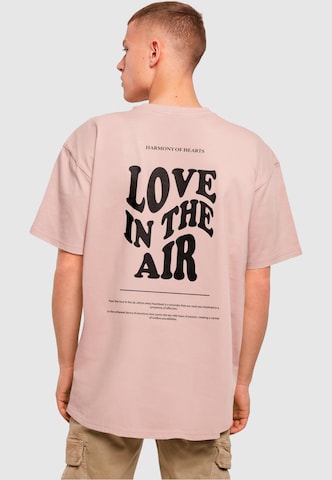 bēšs Merchcode T-Krekls 'Love In The Air': no priekšpuses
