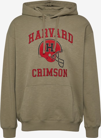 Sweat-shirt s.Oliver en vert : devant