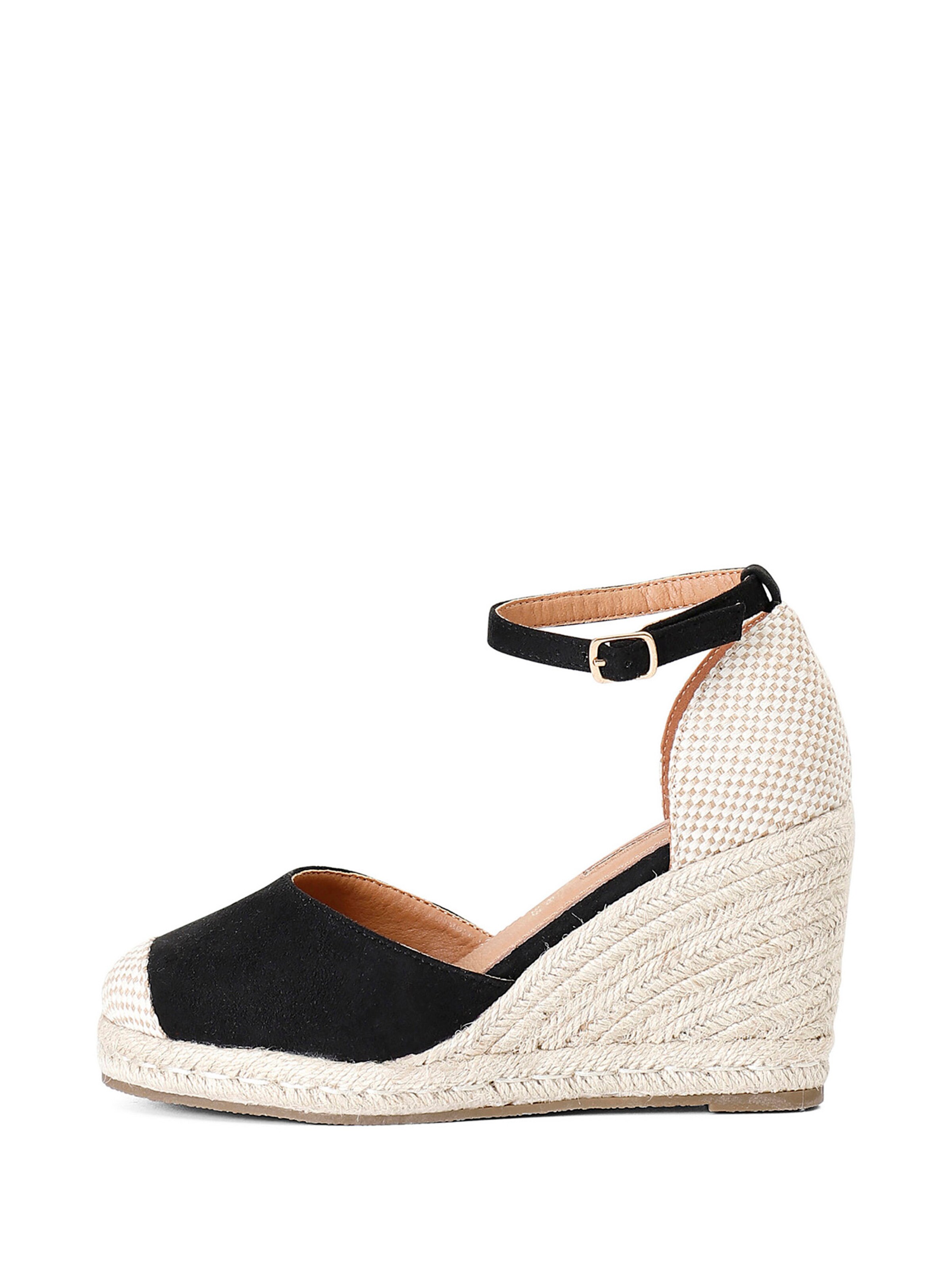 Sandalo di CAFè NOIR in nero: frontale