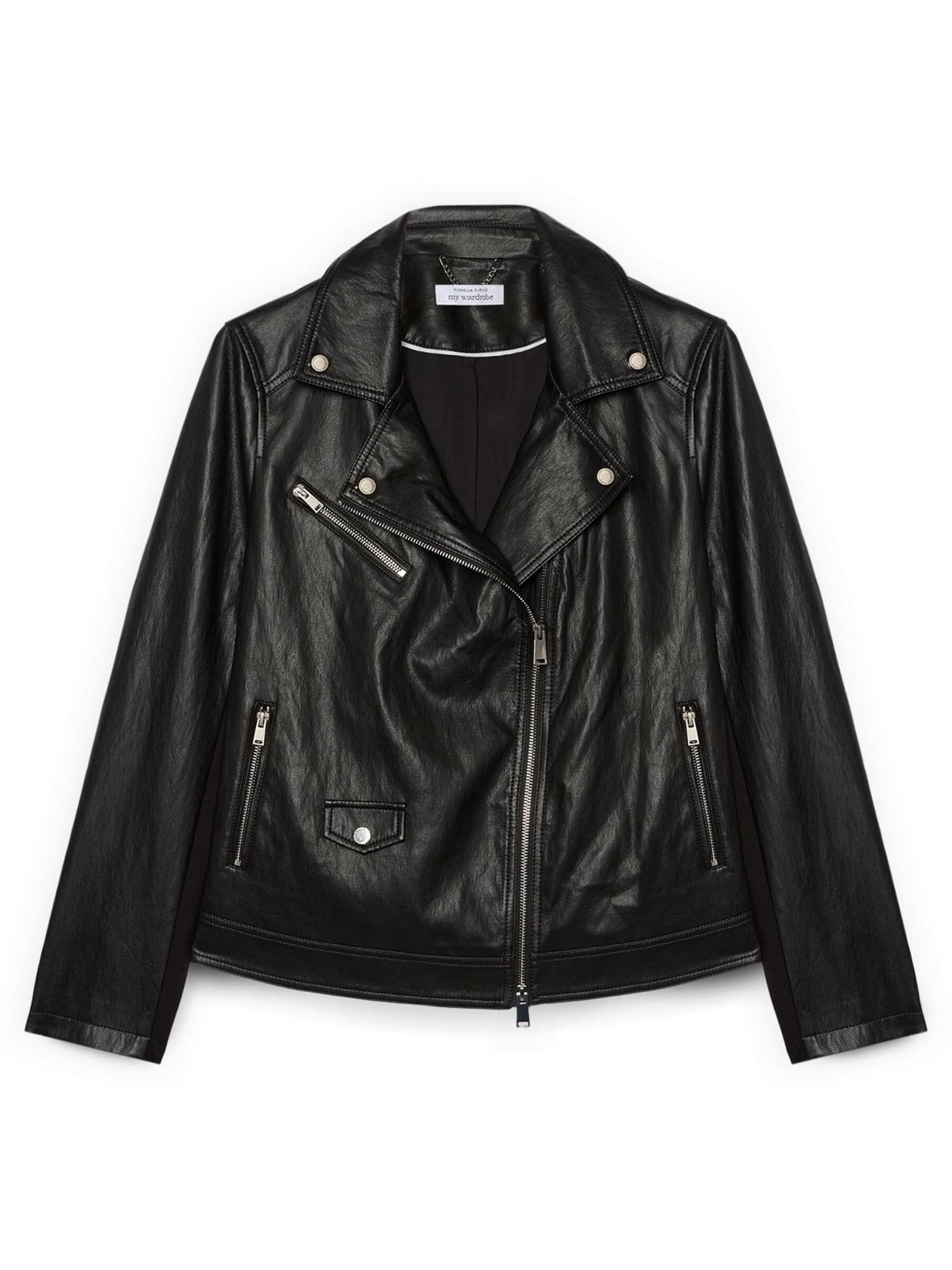 Veste mi-saison Fiorella Rubino en noir : devant