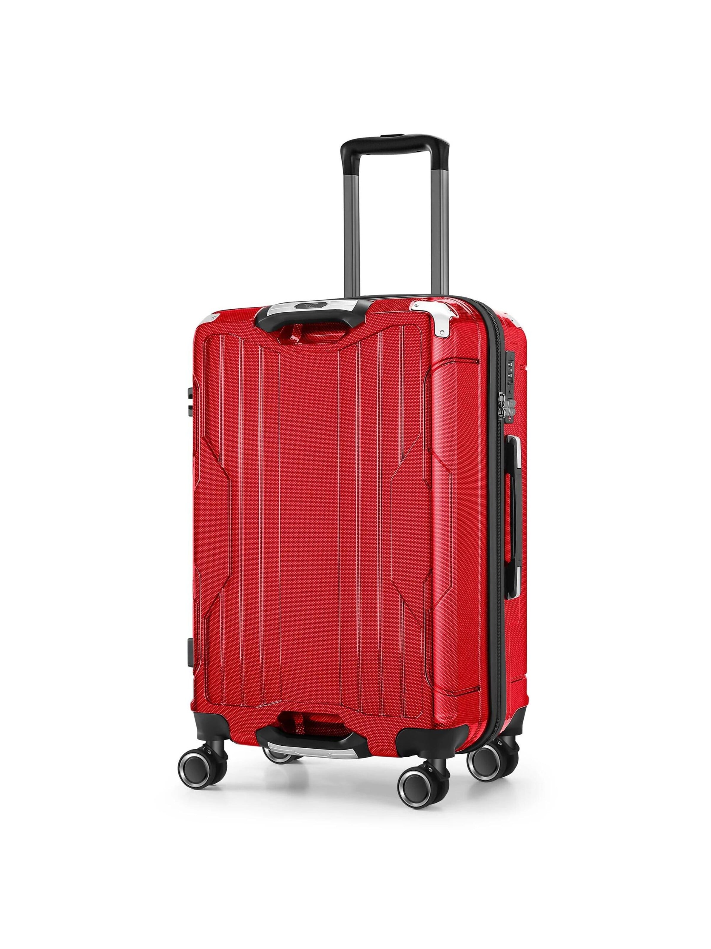 4FLY Suitcase 'Carbo' in Red: front