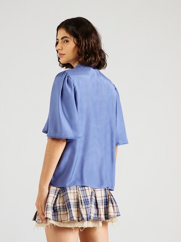 VILA Blouse in Blauw
