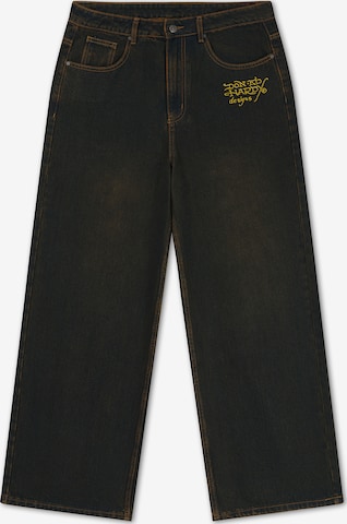 juoda Ed Hardy Laisvas Džinsai: priekis