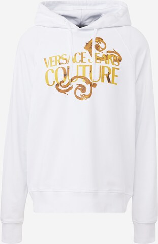 Sweat-shirt Versace Jeans Couture en blanc : devant