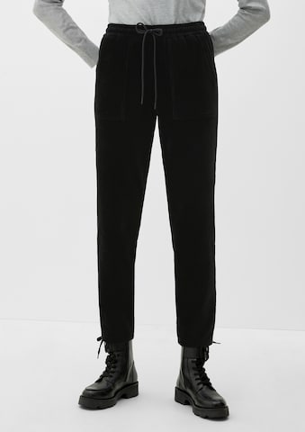 s.Oliver Regular Pants in Black: front