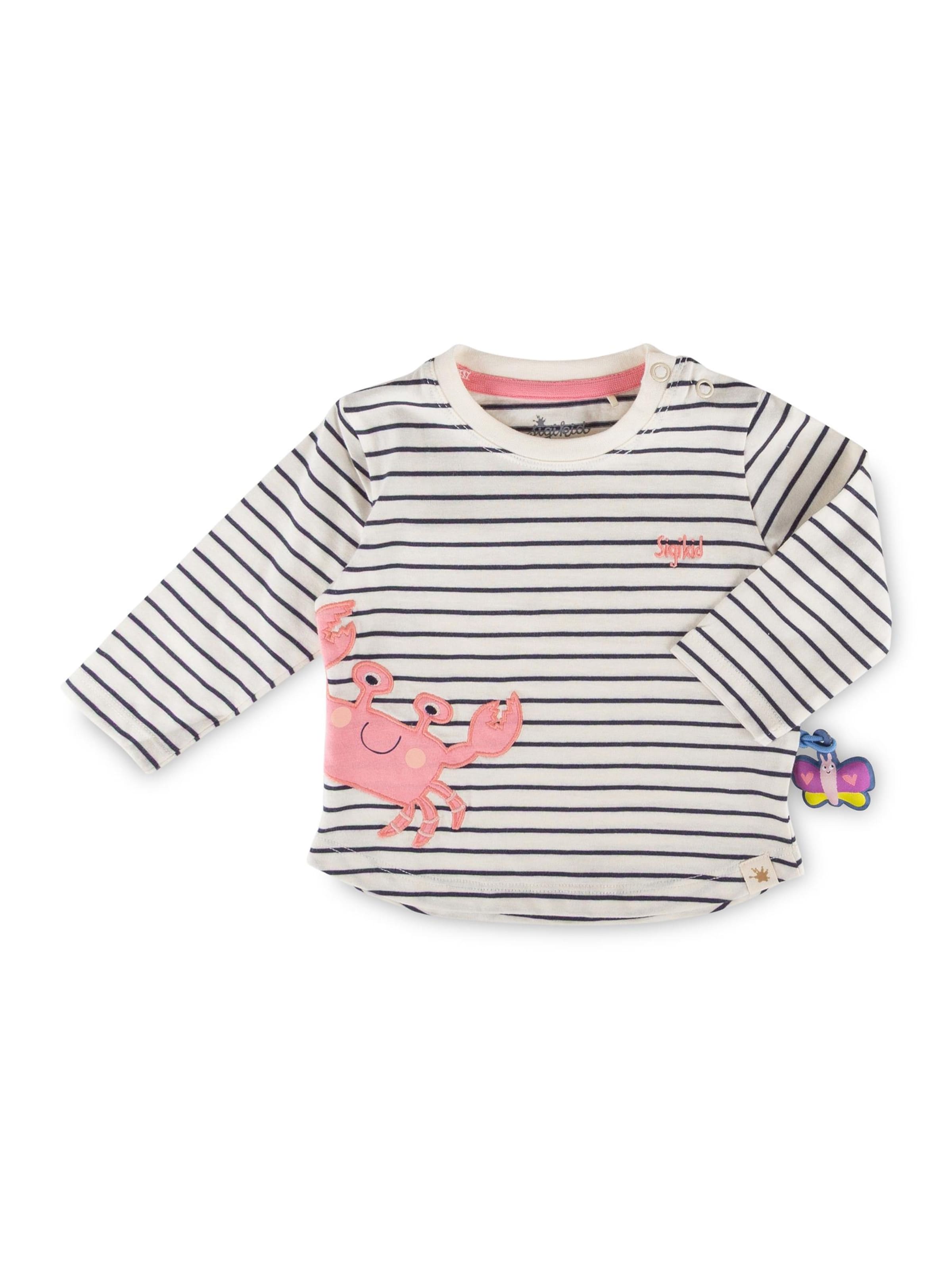 SIGIKID Shirt 'Langarmshirt Summer Vibes'‌‌ in 62/Regular in weiß, Produktansicht