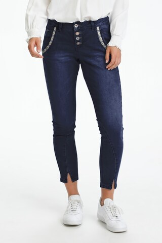 Cream Slimfit Jeans 'Holly' i blå: forside