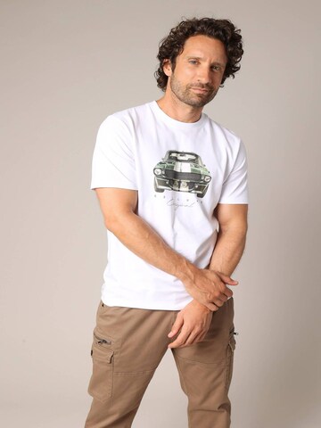 Deeluxe Shirt 'FASTCAR' in Wit: voorkant