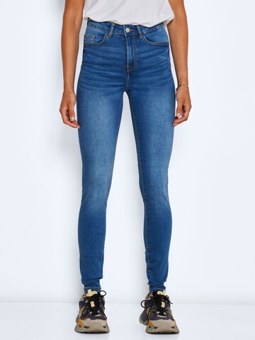 Noisy may Skinny Jeans 'Callie' in Blauw: voorkant