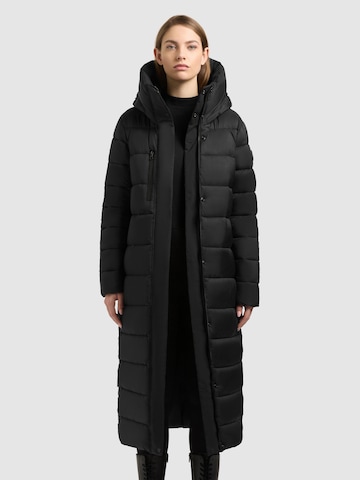 khujo Mantel 'Dawi2' in Schwarz: Vorderseite