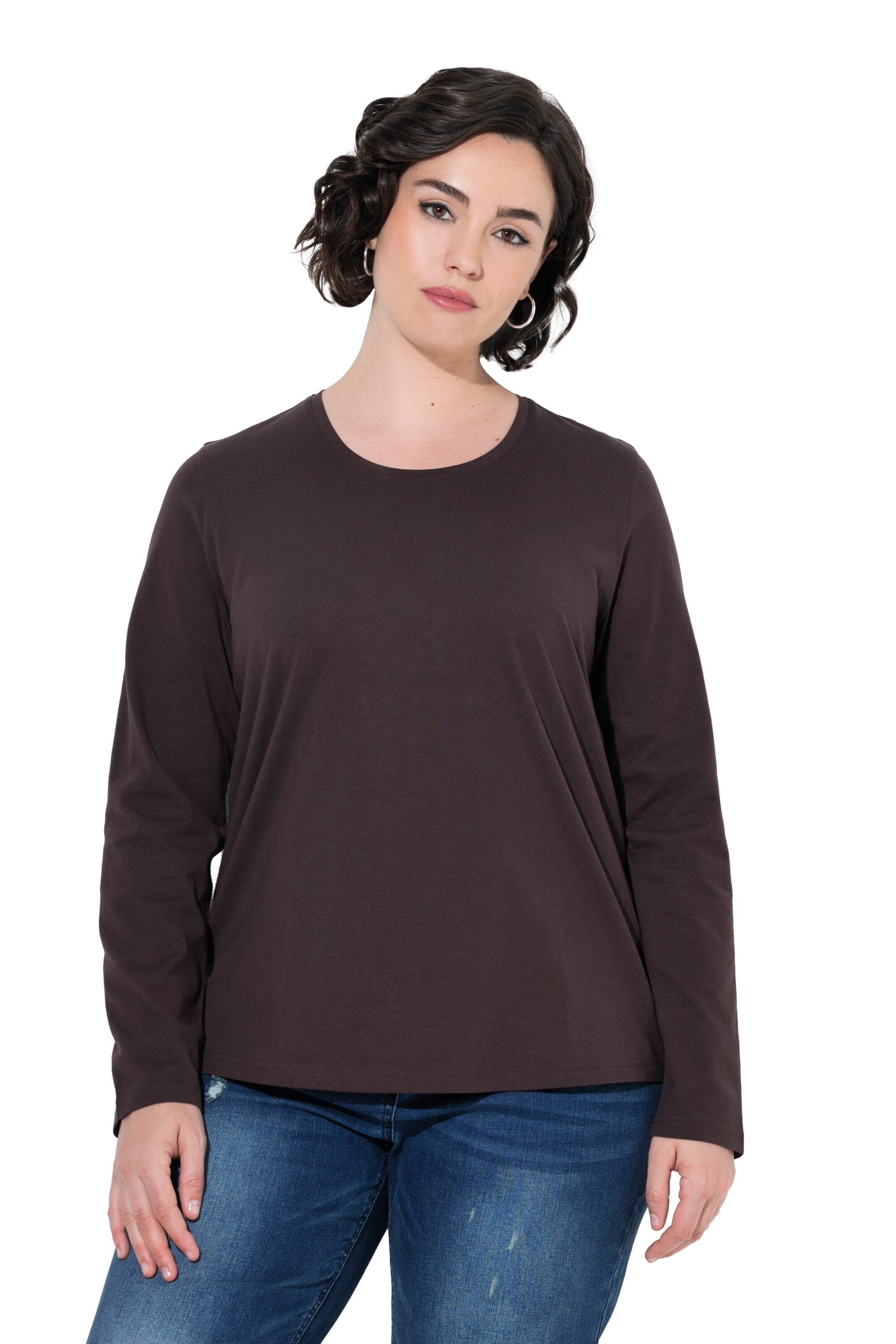 Ulla Popken Shirt in Brown: front