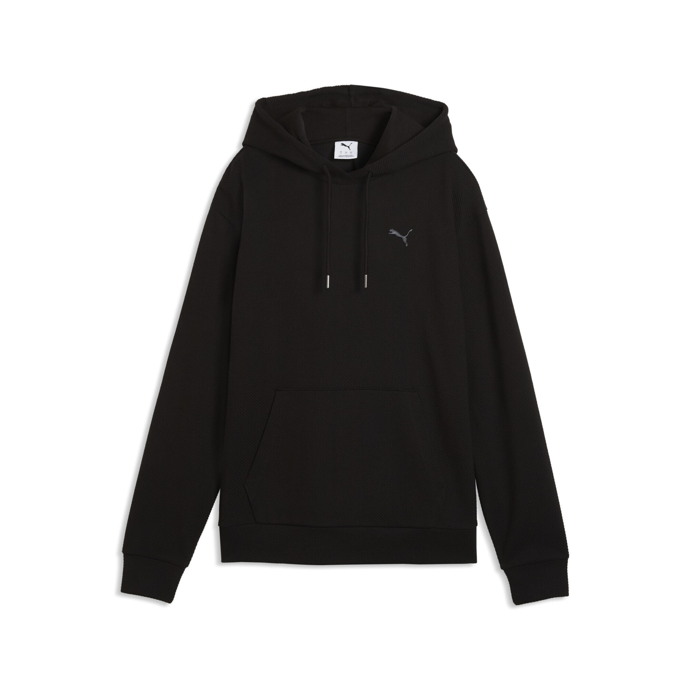 Sweat-shirt 'Essentials Elevated' PUMA en noir : devant