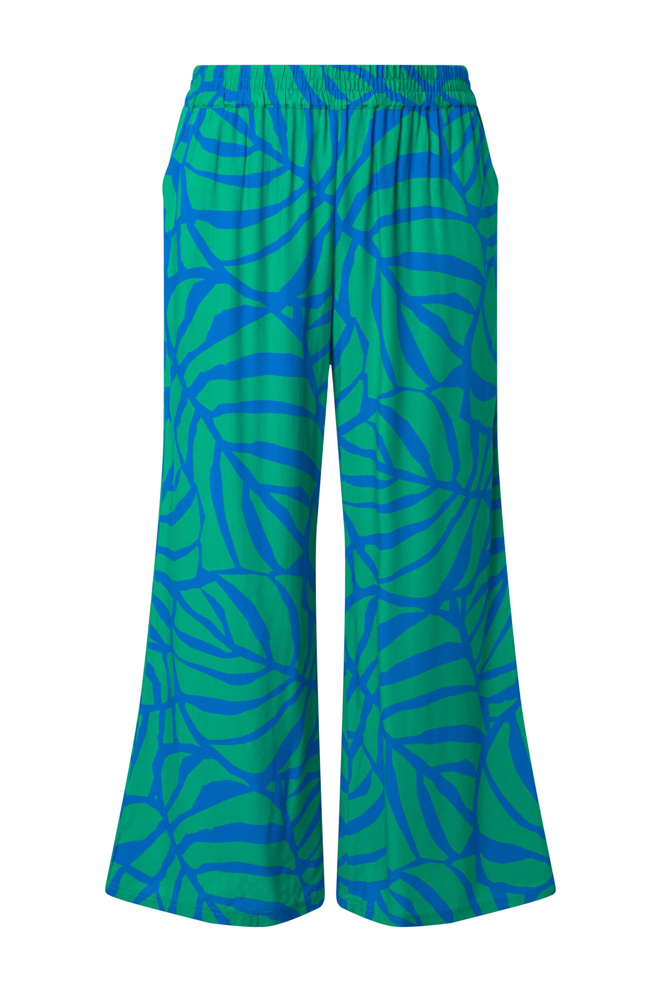 Ulla Popken Regular Broek in Groen: voorkant