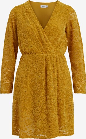 VILA فستان 'BEAUT' بلون أصفر: الأمام